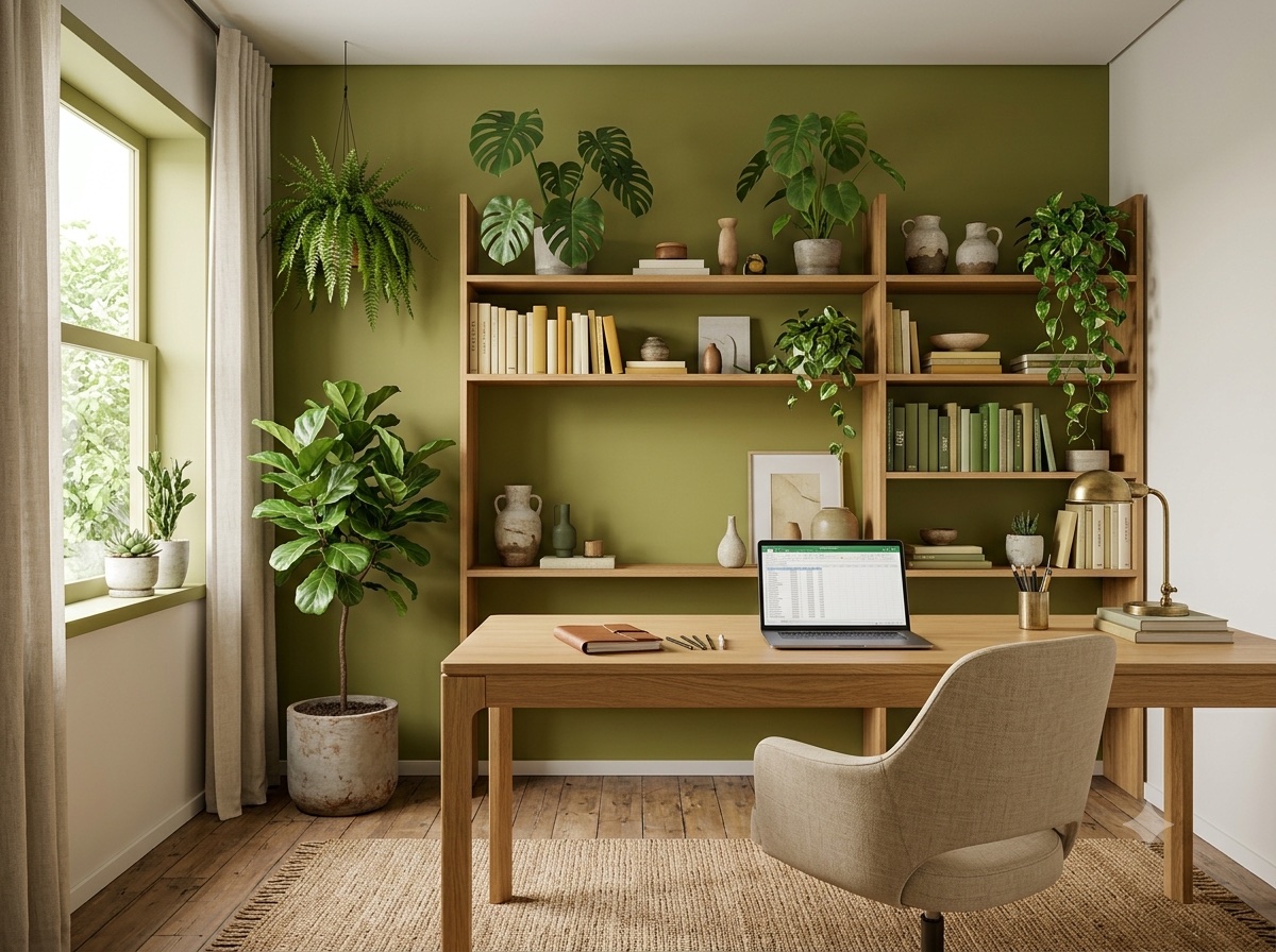 Home office com parede em Cipó da Amazônia, da Suvinil