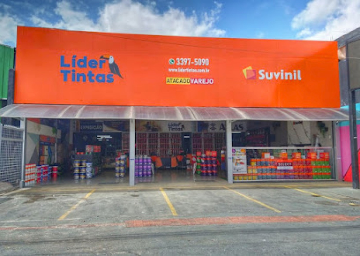 Fachada da Loja São Caetano da Líder Tintas em Betim